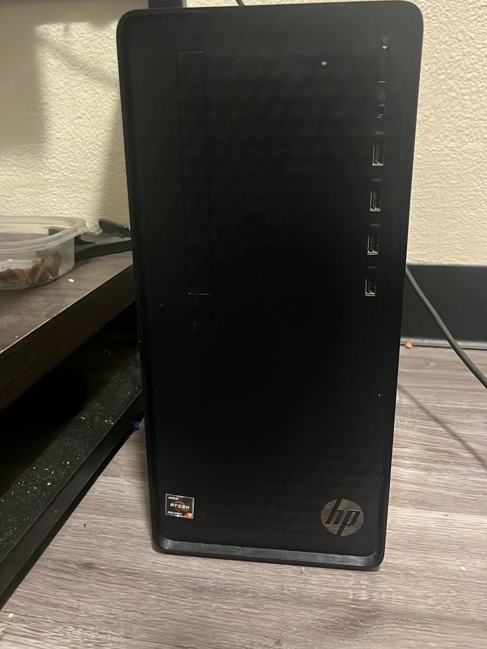 HP Black Mini-ITX PC Case with Vented Side Panel